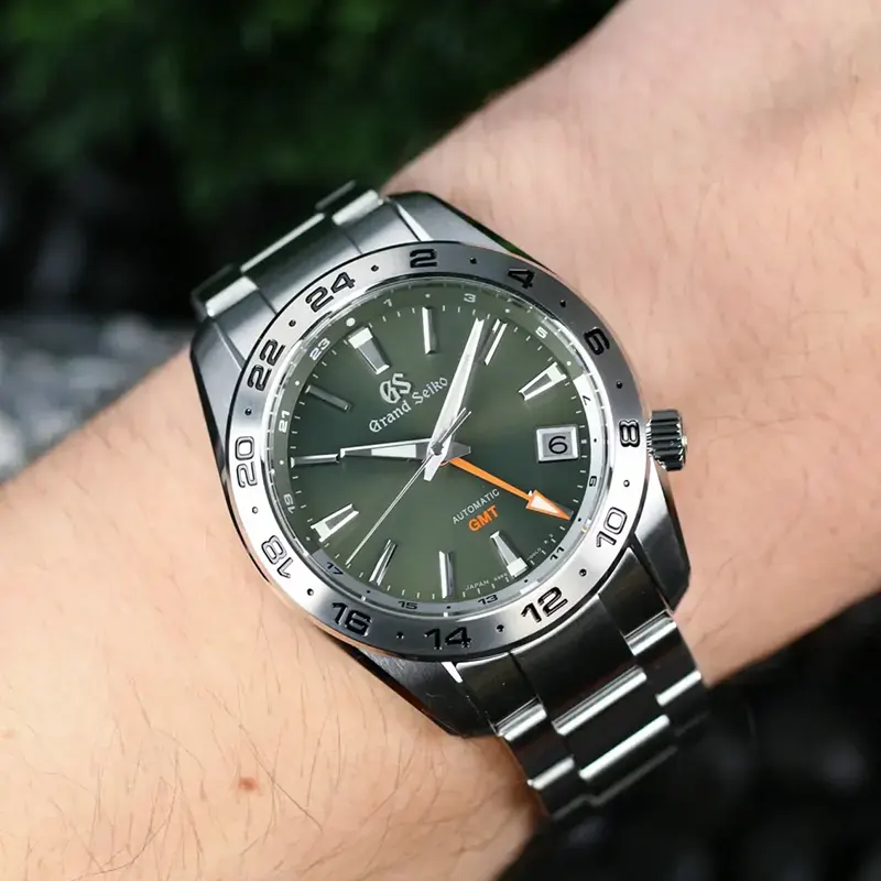 Grand Seiko Men’s GMT Green Dial Automatic  Watch | SBGM247